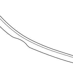 Upper Molding - Mazda (TE69-50-711)