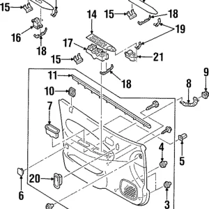 Belt Weather-Strip - Mazda (BC1D-58-821)