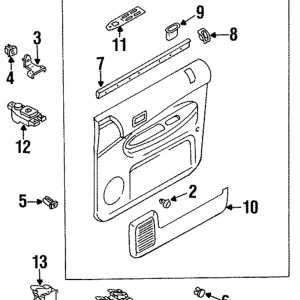 Armrest Cup - Mazda (LA01-68-D71-52)