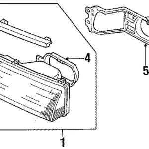 Lens & Housing Retainer - Mazda (GJ21-51-032A)