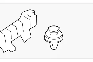 Upper Center Pillar Trim Bracket - Mazda (BDTS-68-04X)