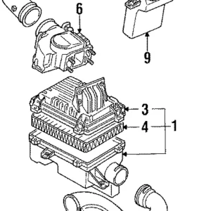 Air Inlet - Mazda (B61P-13-221B)