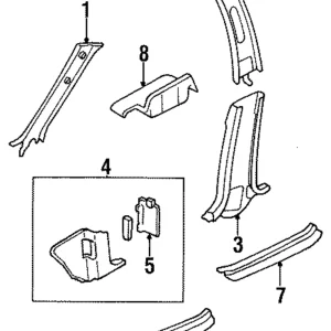 Cowl Trim - Mazda (BC1D-68-370B-09)