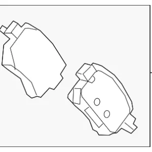 Disc Brake Pad Set - Mazda (GMY0-26-43ZC)