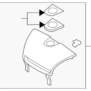 Center Cover - Mazda (F151-55-210B)