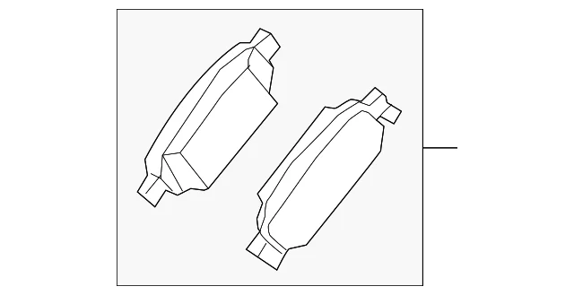 Brake Pads Rear - Mazda (D2Y1-26-43ZA)
