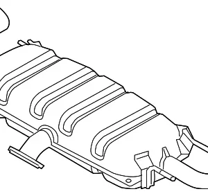 Muffler & Pipe - Mazda (PE01-40-100A)