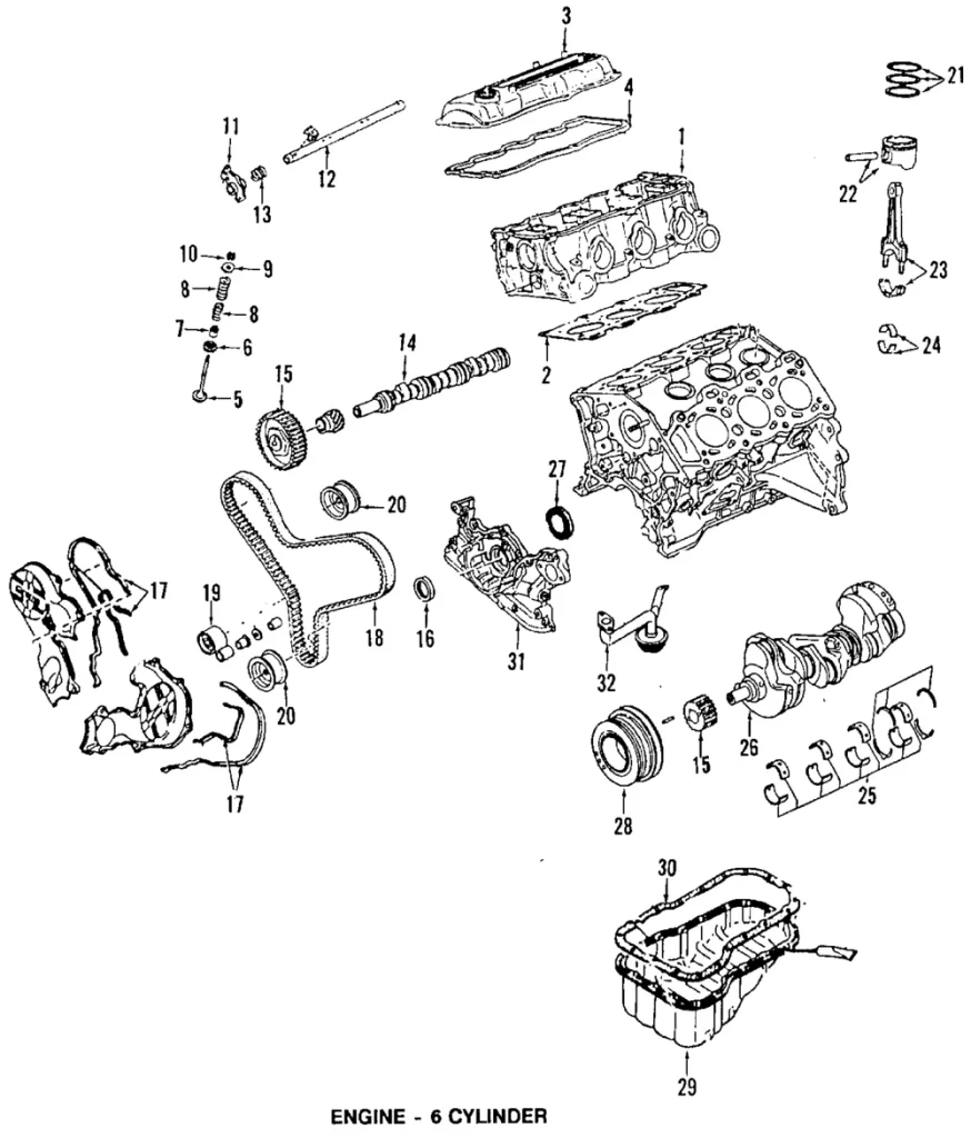 Oil Pan Gasket - Mazda (JFY1-10-431)
