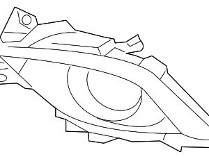 Outer Grille - Mazda (GHR4-50-C11A)