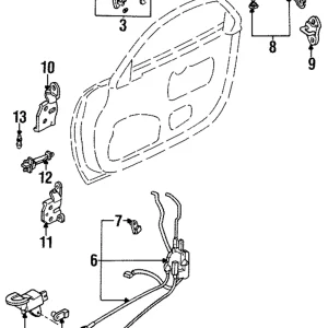 Upper Hinge - Mazda (FD01-58-210C)
