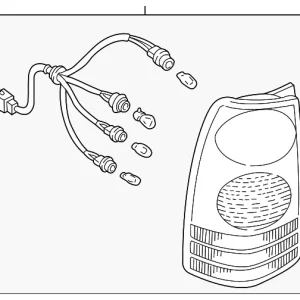 Tail Lamp Assembly - Mazda (LE43-51-180B)
