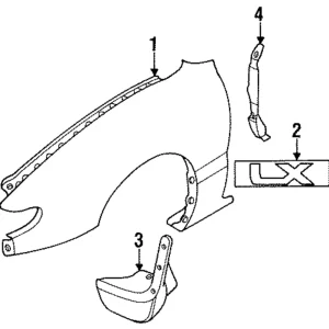 Mud Guard - Mazda (GA2A-51-850A-PZ)