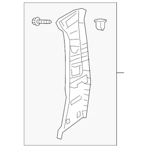 Upper Center Pillar Trim - Mazda (BCJH-68-190C-02)