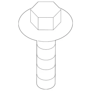Heat Shield Bolt - Mazda (9946-50-612)