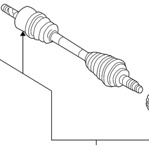 Axle Assembly - Mazda (ZZC0-25-60XA)
