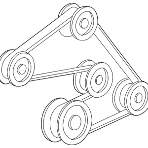 Serpentine Belt - Mazda (AJ52-15-908-9U)