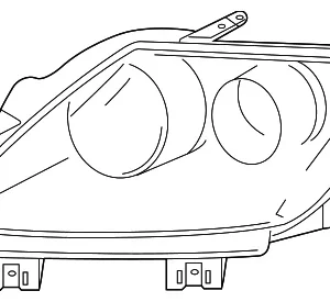 Composite Headlamp - Mazda (EG22-51-031N)