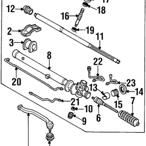 Gear Assembly Bracket - Mazda (LA01-32-133)