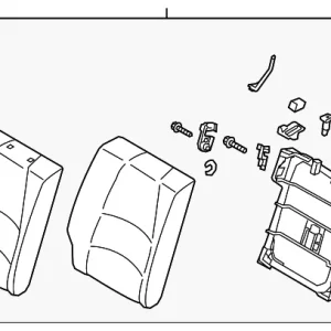 Seat Back Assembly - Mazda (D10K-57-400D-05)