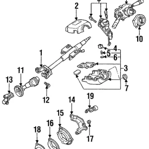 Ignition Lock Cylinder - Mazda (GA2A-76-290D)