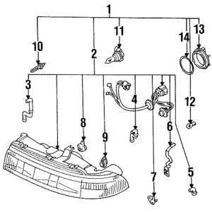 Tube Bracket - Mazda (H380-51-0A7)