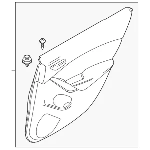 Door Trim Panel - Mazda (GJS2-68-520H-24)