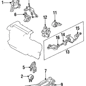 Front Mount Bracket - Mazda (B02B-39-061)