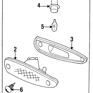 Lens & Housing Screw - Mazda (FD01-51-5H4)