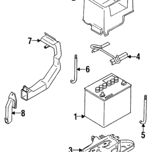 Battery Cover - Mazda (PN41-18-591A)