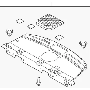 Pkg Tray Trim - Mazda (GK2A-68-3A0M-02)