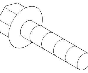 Upper Hinge Lower Bolt - Mazda (9YA0-20-887)