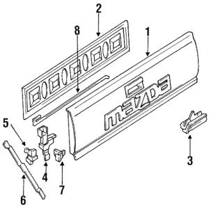 Lock - Mazda (UB41-65-710)