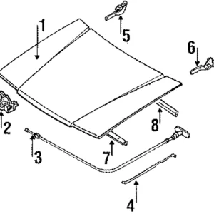 Hinge - Mazda (BM89-52-410B)