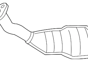 Converter & Pipe - Mazda (1FAB-20-50XB)