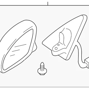 Mirror Assembly - Mazda (ZZC1-69-120B)