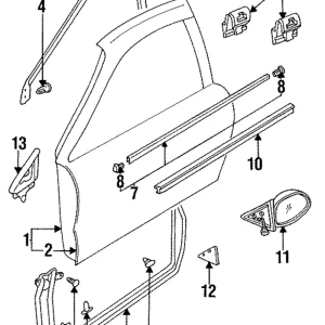 Belt Molding - Mazda (GA2A-50-650C)