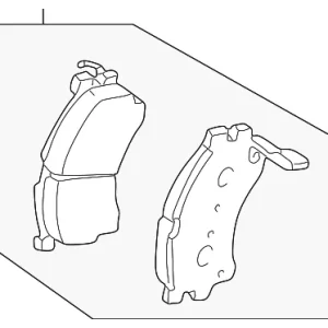Disc Brake Pad Set Front - Mazda (ZZC0-33-23Z)