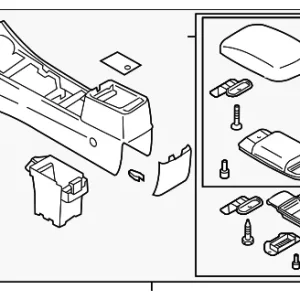 Console Assembly - Mazda (GK2E-64-420N-02)