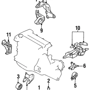 Front Mount Bracket - Mazda (EA79-39-020)