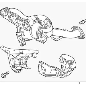 Catalytic Converter With Integrated Exhaust Manifold - Mazda (PY47-20-50X)