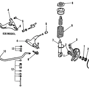 Lower Arm Assembly Rear Bushing - Mazda (EA01-34-46XA)