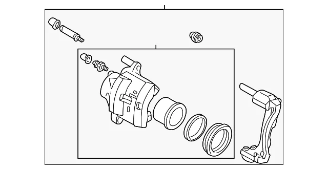 Caliper Assembly - Mazda (GJZE-33-98ZC)