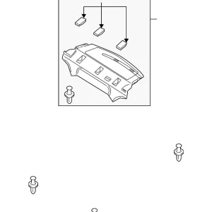 Pkg Tray Trim - Mazda (BBN2-68-3A0C-02)