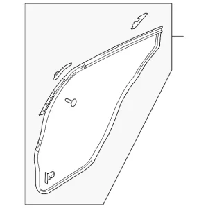 Door Weather-Strip - Mazda (GS3L-72-760D)
