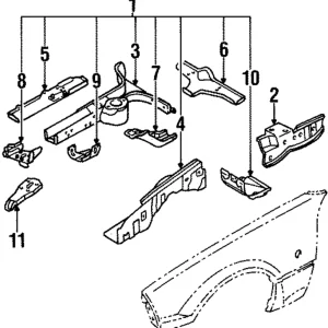 Apron Panel - Mazda (NA01-53-210F)