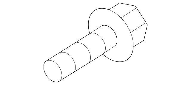 Bumper Cover Support Rail Screw - Mazda (9CR6-00-516B)
