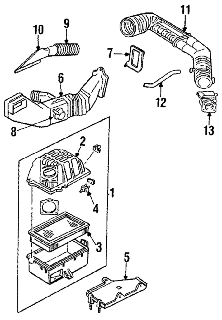 Air Outlet Duct - Mazda (ZZM7-13-206)