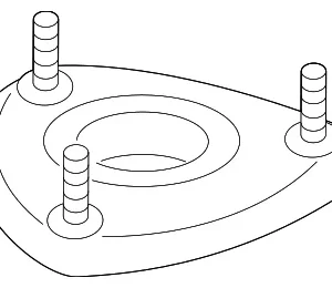 Mount Plate - Mazda (DA6A-34-380)