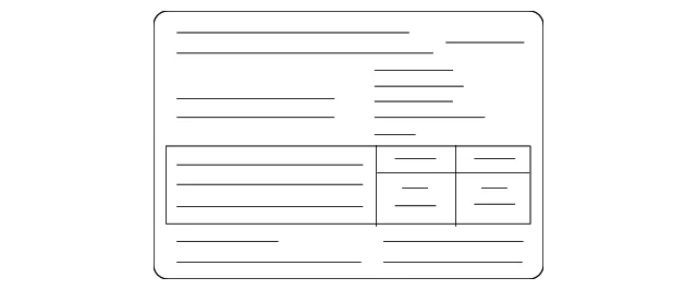 Tire Information Label - Mazda (BBM4-69-014A)