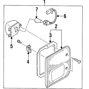 Tail Lamp Assembly - Mazda (LB82-51-3G0A)